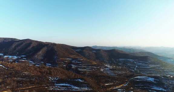 清水县山区雪景