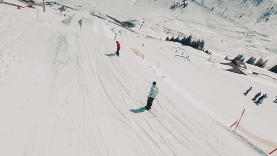 雪，坡道，滑雪，滑雪场