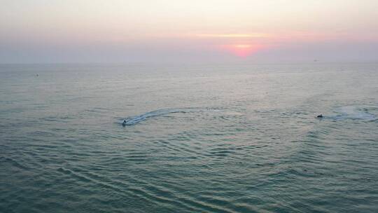 广西北海涠洲岛水上运动航拍