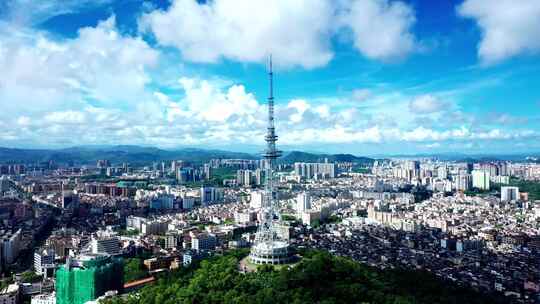 广东阳江城市航拍视频