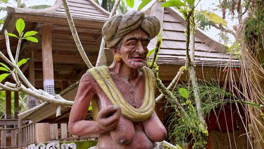 巴厘岛原始住民雕塑