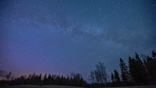 夜晚星空延时摄影视频素材模板下载