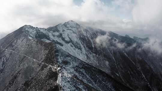 航拍秦岭太白山国家森林公园