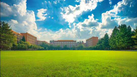 北京大学校园一角首都大学环境校园风景