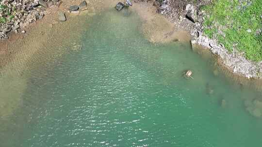 矮寨大桥景区流沙瀑布航拍