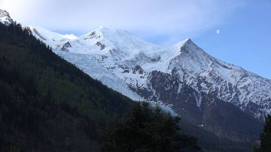 雪山景观视频素材模板下载