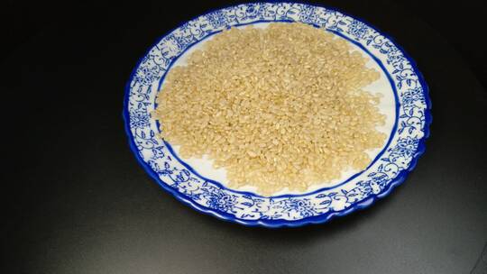 4K糙米粮食食物
