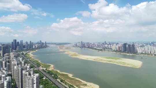 2023美丽南昌城市地标风光航拍视频素材模板下载