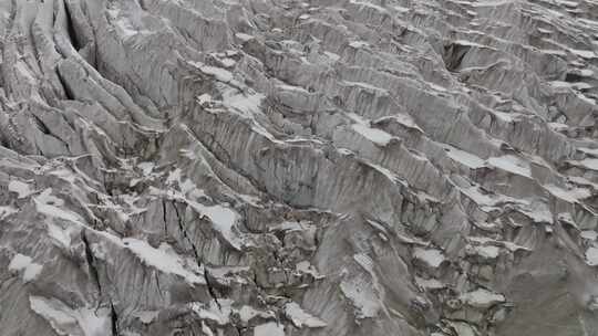 西藏那曲地区布加雪山冰川冰湖高空航拍