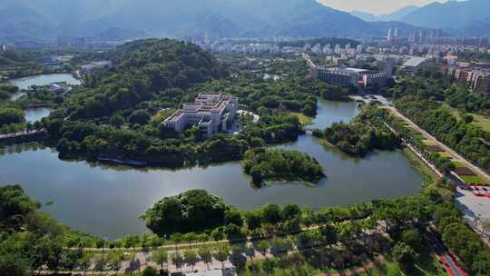 航拍福州大学旗山校区