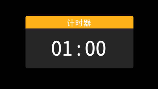 4K1分钟数字时钟