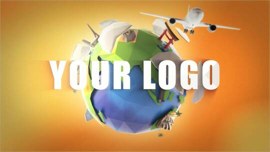 旅行logo演绎ae模板AE视频素材教程下载