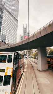 香港街拍叮叮车