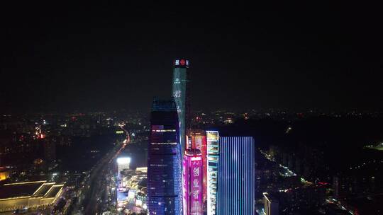 佛山鸿福路夜景航拍