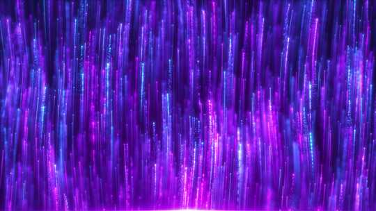 梦幻紫色粒子线条升起舞台光线背景