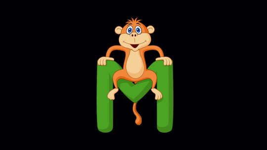动物字母M与猴子Alpha循环