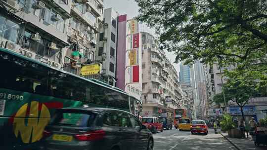 香港油尖旺区上海街视频素材模板下载