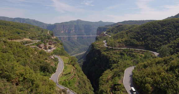 太行山峡谷朝阳村天路【10bit延时】