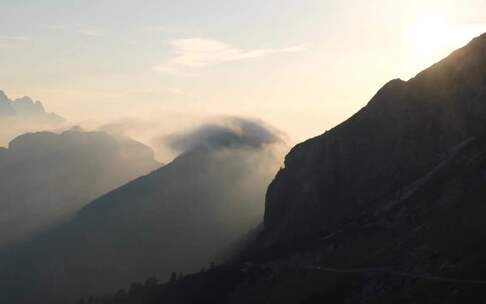 深山大山云雾晨雾