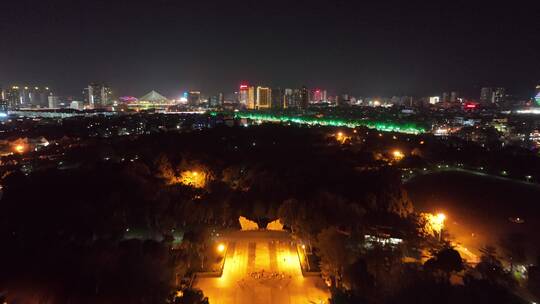 百色城市夜景航拍