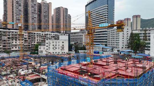 城市建设房屋建筑施工航拍