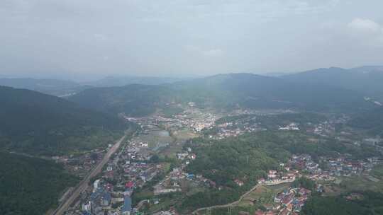 航拍湖南怀化鹤城区城市风光