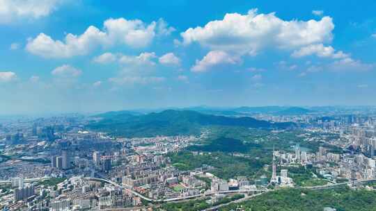 广州航拍越秀山电视塔中国一线城市延时剪影