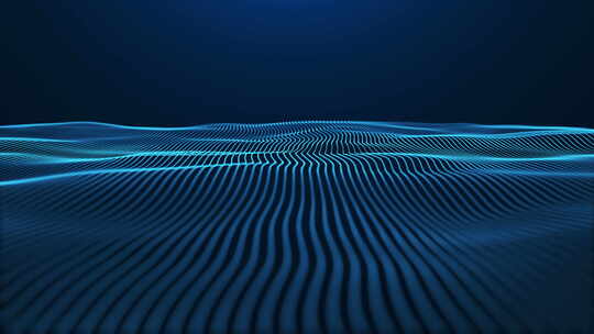 数字科技感动感线条波浪背景动画