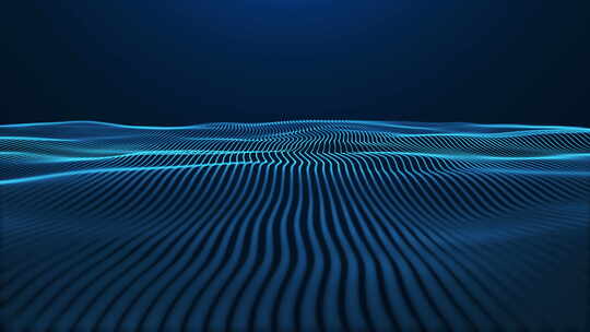 数字科技感动感线条波浪背景动画