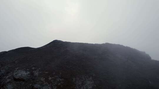 火山，熔岩场，迷雾景观，原始景观