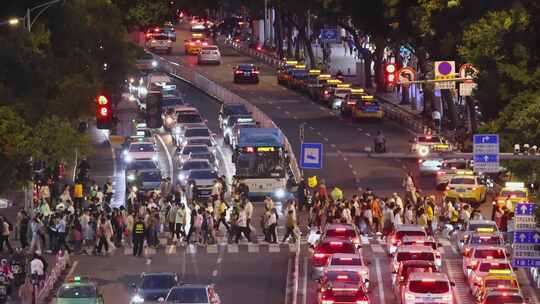 城市喧嚣快剪镜头碎片