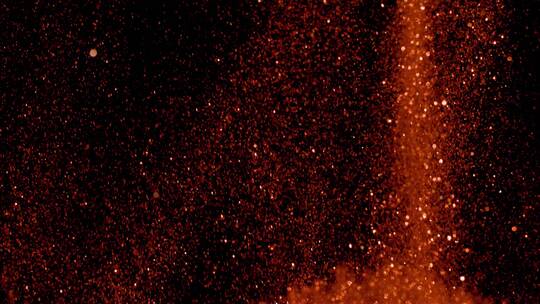 红色粉尘粒子颗粒光斑闪烁 (4)视频素材模板下载
