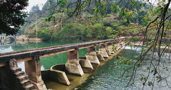 广西河池巴马盘阳河风景区石桥0828