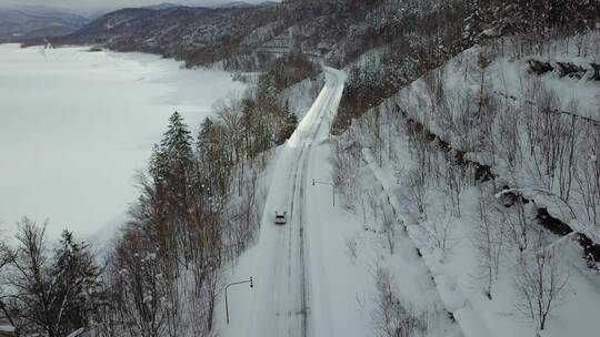 日本北海道大雪山国家公园森林公路