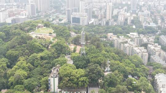 航拍福建福州乌山4A景区