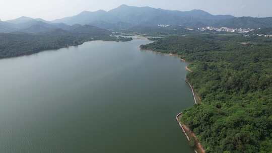 深圳南山区西丽湖（环西丽湖碧道）航拍