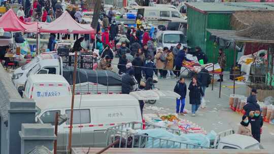 过年市集视频素材模板下载