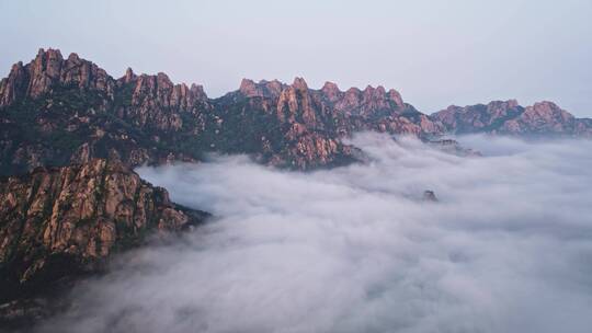 青岛大珠山平流雾