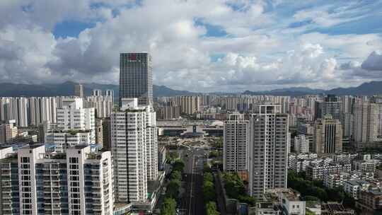 浙江温州城市风光航拍