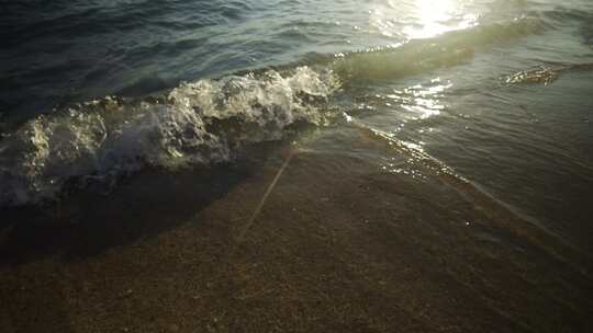 海，海浪，泡沫，海滩