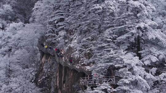 安徽黄山雪景