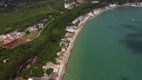 涠洲岛南湾村落海边街道