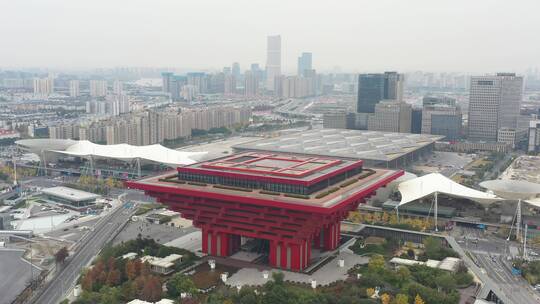 上海世博园，远景视频素材模板下载