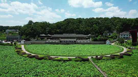 航拍湖南曾国藩故居4A景区