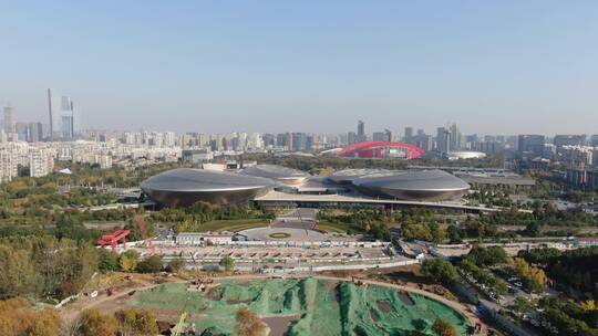 南京城市风光地标建筑航拍