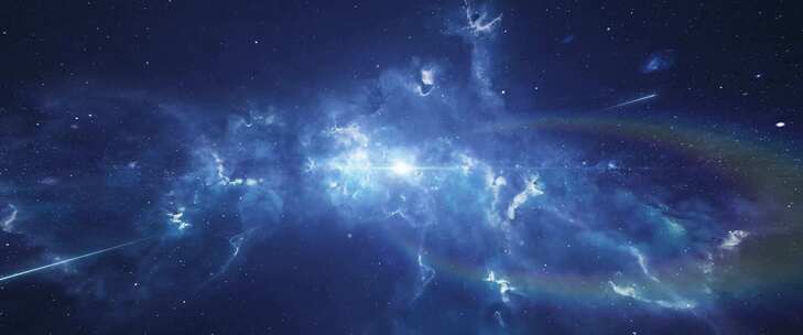 唯美星空星云穿梭背景