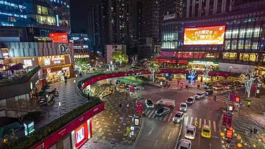 重庆万象城夜景延时