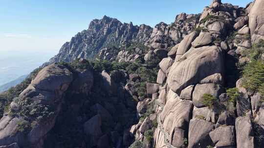 大好河山奇石上饶灵山航拍