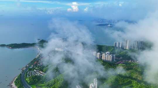 航拍广东粤港澳大湾区俯瞰珠海