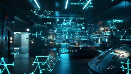 科技感未来实验室场景